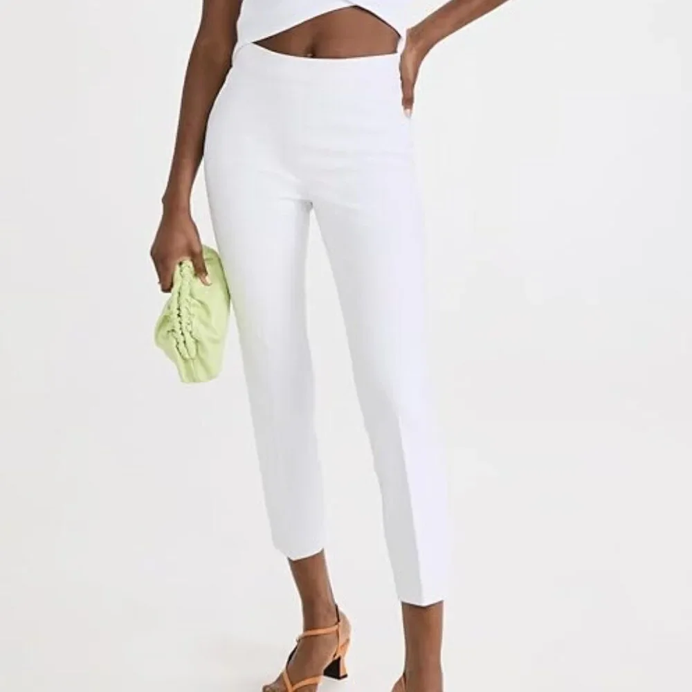 NWT Spanx On-the-Go Ankle Slim Straight Pants in Classic White in Size S